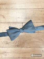Vintage Silk Bow Tie Light Blue