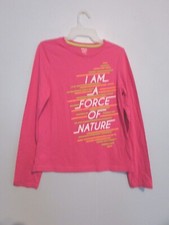 Girls Danskin Now pink Top Size XL 14-16 EUC  