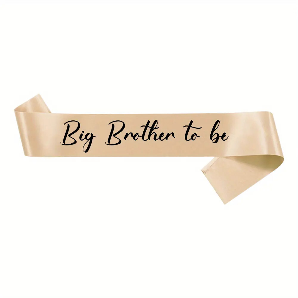 Big Brother To Be Sash Gift Baby Shower Party Decoration Pregnancy Announcement