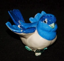VINTAGE Ceramic Figurine Bluebird Kay Finch California, USA 1950's RARE FIND!