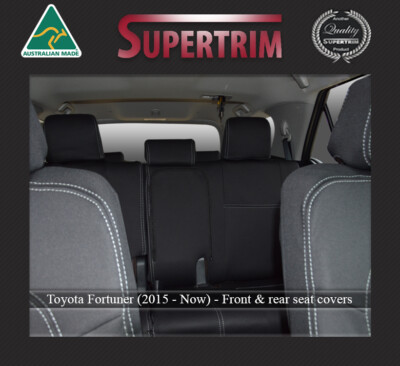 Waterproof premium Front FB MP+Rear seat covers fits Toyota Fortuner (2015-now)
