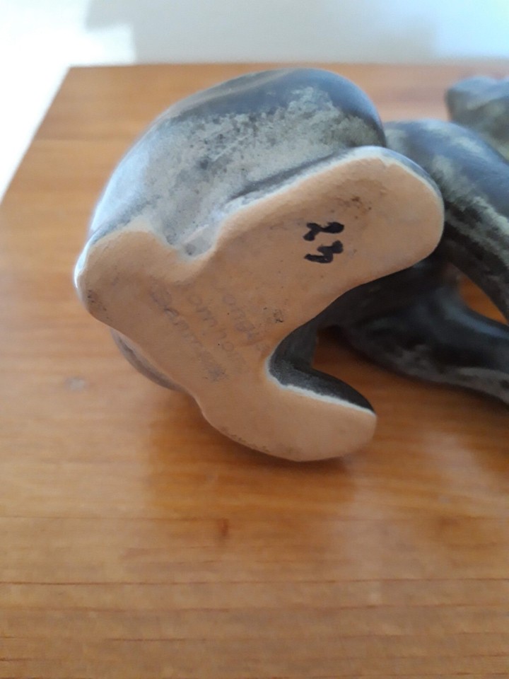 Johgus Bornholm Bear Danish Mid Century Pottery Scandinavian ceramic