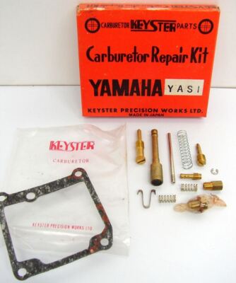 Yamaha Carb Repair Kit YAS1 YAS 1 Keyster Carburetor Jets Spring Rebuild NOS Vtg
