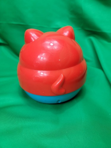 Vtg Infant Baby Toy Rattle Dog Shelcore Plastic Roller Ball Changing Faces 1996 - Picture 4 of 5