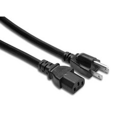Hosa Technology Extension Cable with IEC Female Connector 18 AWG, Black, 1' 