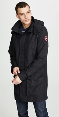 Canada Goose Mens Crew Trench Coat with Hood & Pockets Size Small 