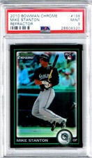 2010 Bowman Chrome Mike Stanton Refractor PSA 9   RC