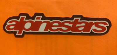 Alpine star sticker Motorcross Gear 3.5 x1 .  Glossy Waterproof Fast Ship