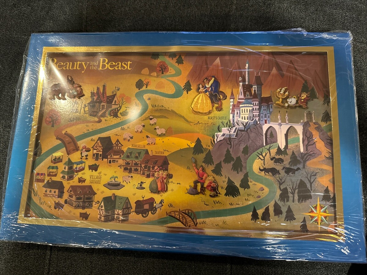 D23 Expo 2024 Disney Pin MOG WDI Maps Beauty And The Beast