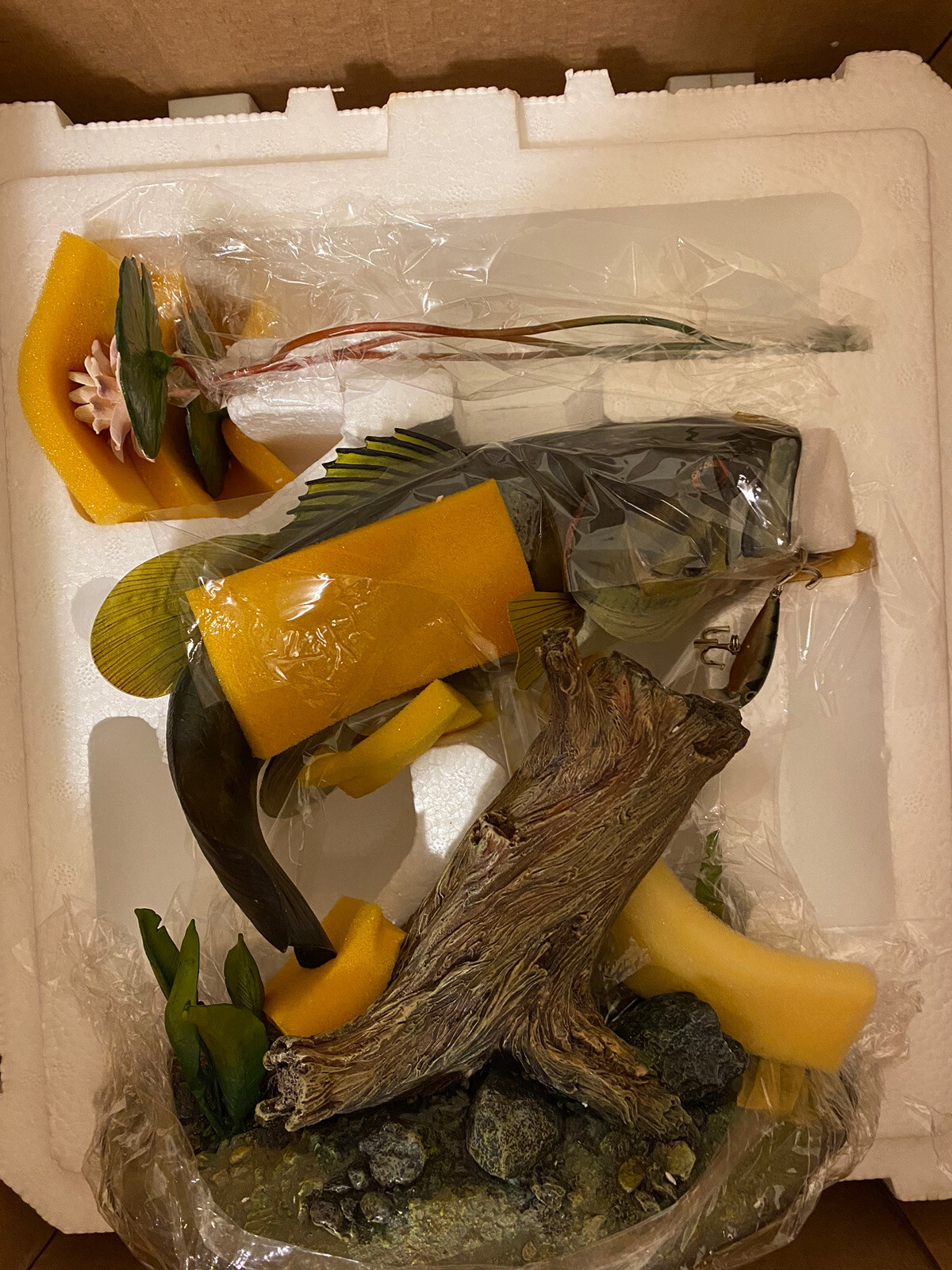 Danbury Mint BRONZEBACK BASS Fish Sculpture By Kruth NEW eBay