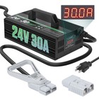 48V 18A Lead Acid Battery Charger Triangle Plug Lcd Display For Forklift Battery