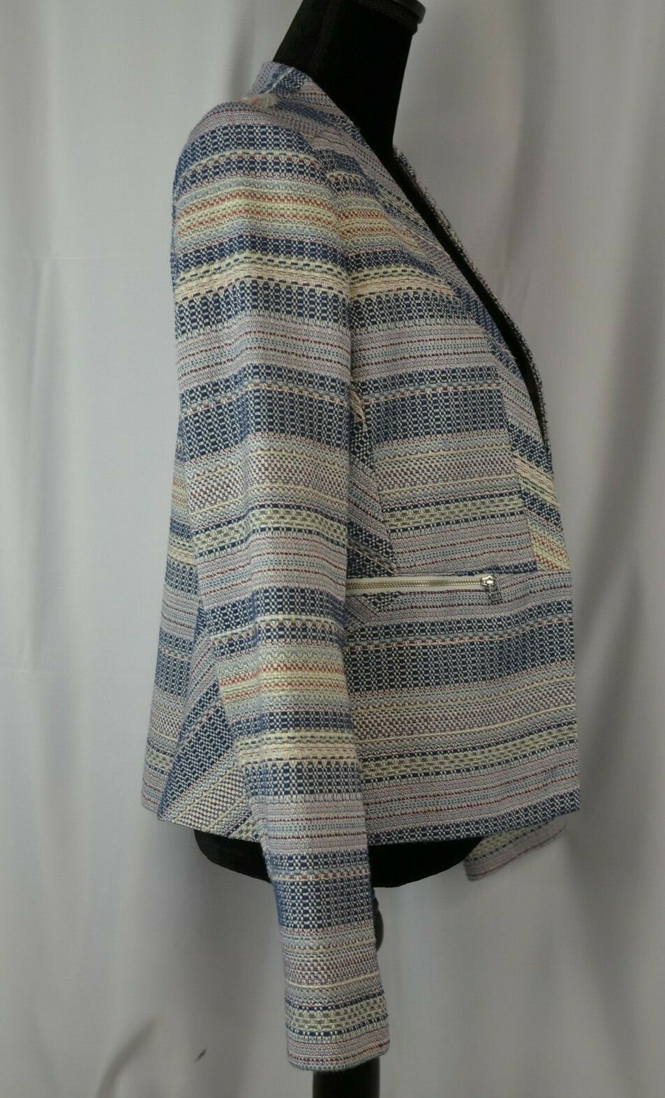 Halogen Open Front Blazer Size Medium Cotton Blen… - image 4