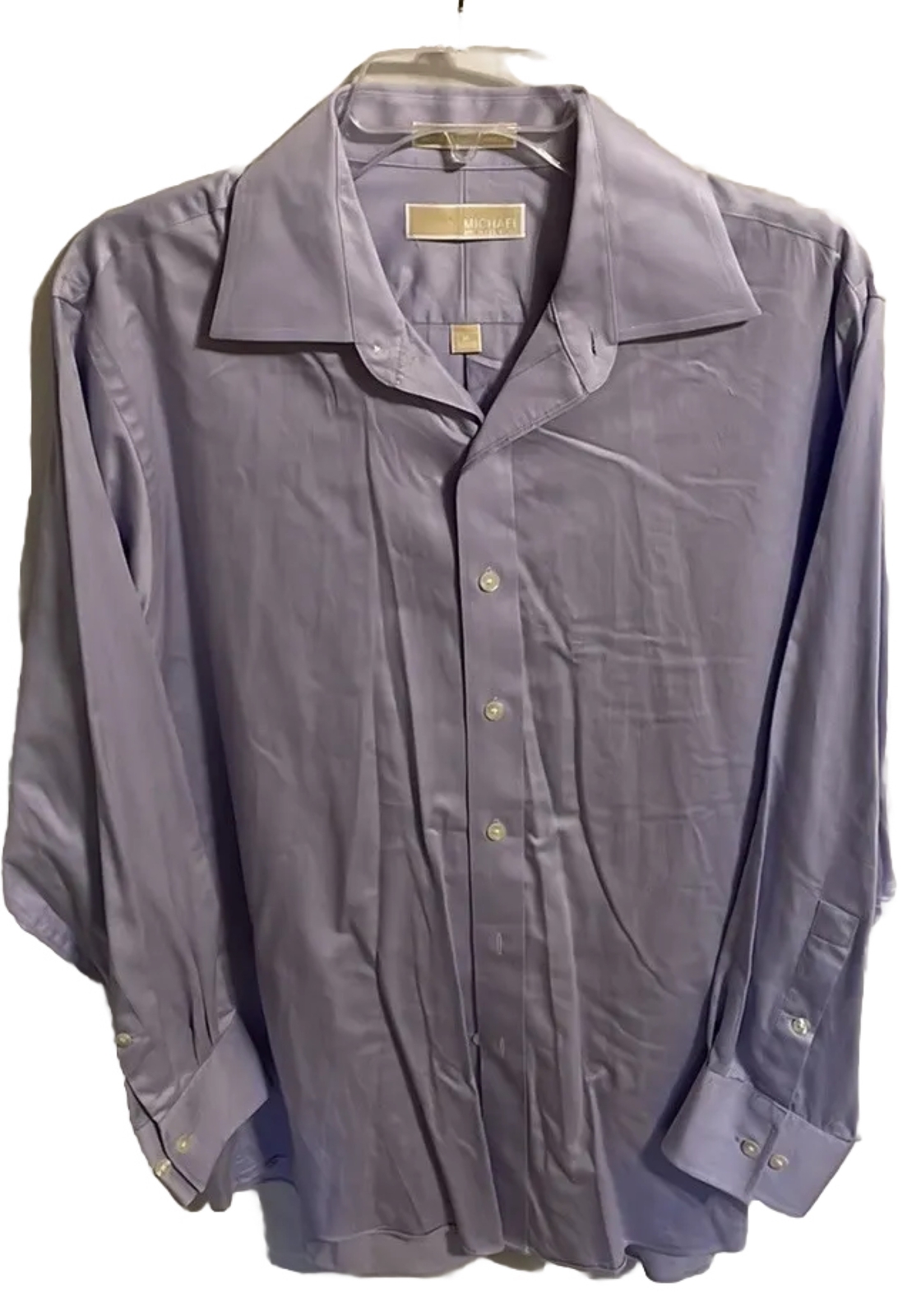 Michael Kors Purple Button Up Dress Shirt Mens Size Sz Medium Med M