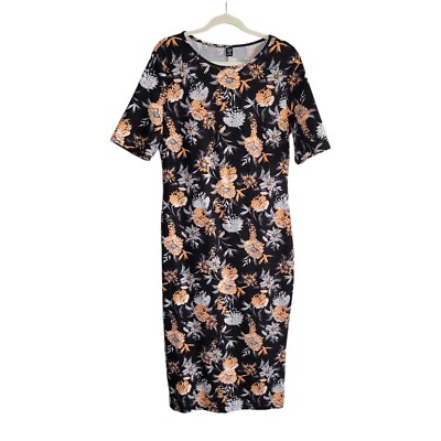poplin lace midi dress Lace Trimmed Poplin Midi Dress