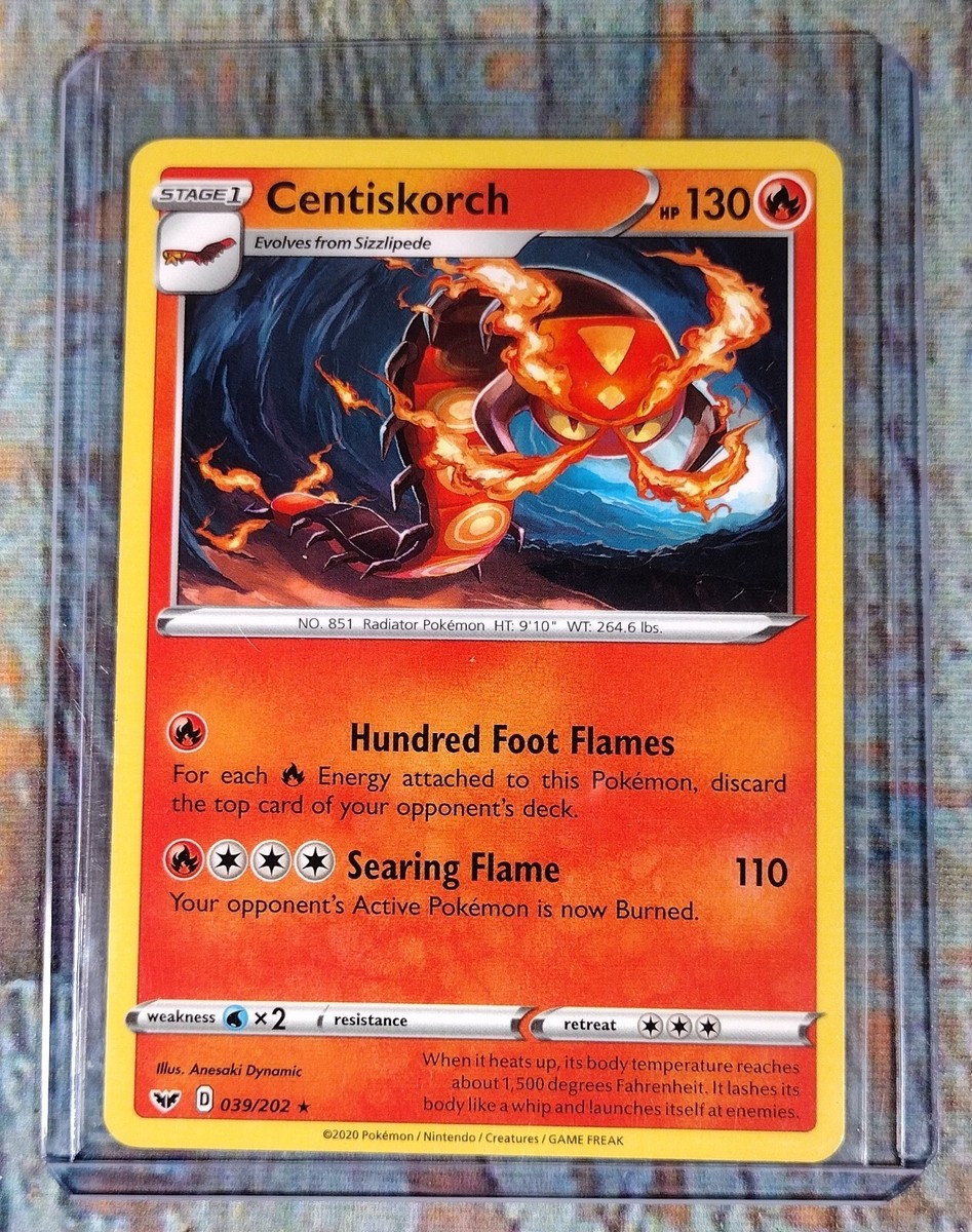 centiskorch pokemon card price VMAX - 310/190 (310/190) Stage 1 Centiskorch (49) (49) 049 SWSH08