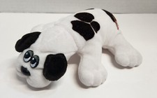 Vintage 1980  s Gray Tonka Pound Puppies Grey Puppy Dog Plush with Red Collar 8  