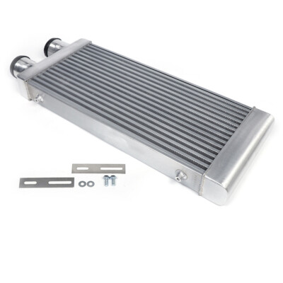 Polished Intercooler Tube Fin 3'' Inlet Outlet Same Side for Turbo Charger system