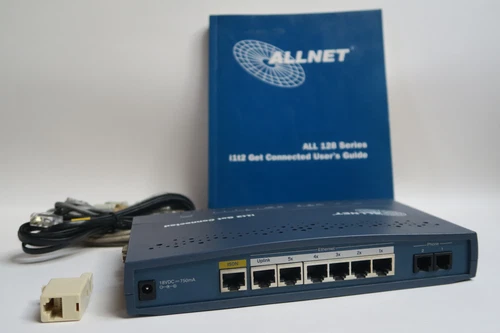 Allnet ALL128 i1t2 Get Connected ISDN-Router Ethernet 5x Port + 1 Uplink
