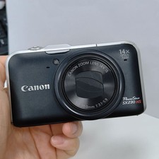 Canon PowerShot SX230 HS Digital Camera 12.1MP 14x Optical Zoom Auto Focus Black