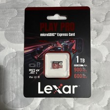 Lexar PLAY PRO microSDXC 1TB V30 U3 High Speed High Capacity Memory Card