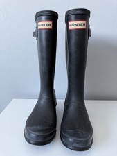 Hunter Original Tall Rain Boots Size 1 Boys/ 2 Girls Waterproof UK Size 13