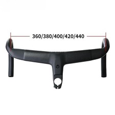 Carbon Fiber Road Cycling Integrated Drop Bar with Washers Internal Routing
