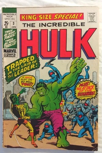 Incredible Hulk King-Size Special #3 1971 Vintage Marvel Comic Leader Betsy Ross