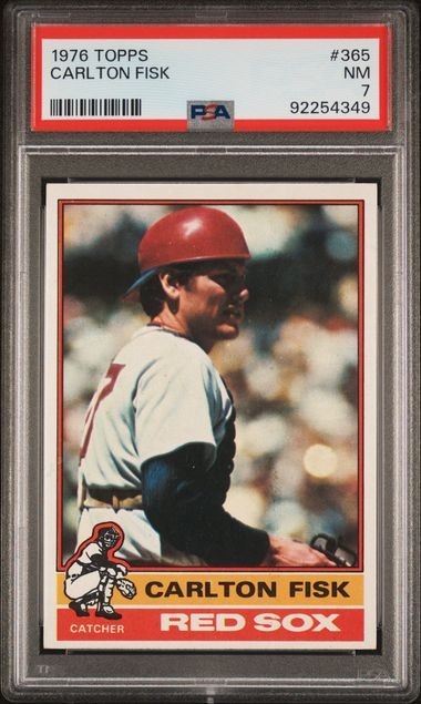 1976 Topps - Carlton Fisk #365 PSA 7 New PSA Slab