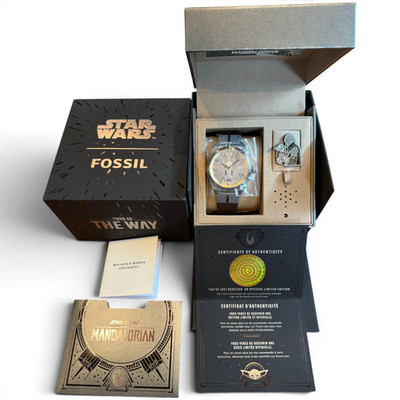 Fossil × Star Wars Uhr LE1245SET Mandalorian Everett Limited Edition 2026 NEU