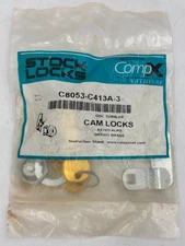 Stock Locks Compx National C8053-C413A-3 Cam Lock Bright Brass Disc Tumbler