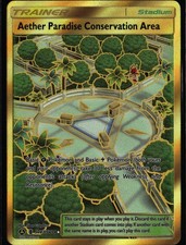 Aether Paradise Conservation Area Shiny Holo Rare Hidden Fates Shiny Vault SV87/