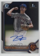 2022 Bowman Draft Chrome Draft Pick Tyler Stuart #CDA-TST Auto 06gz
