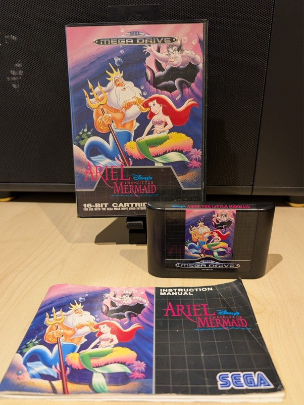 Sega Mega Drive Ariel The Little Mermaid PAL Boxed Complete Tested Working