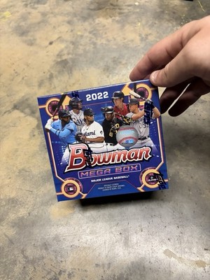 2022 BOWMAN MEGA BOX Baseball w/2 CHROME Packs (50 cards) Brand New Sealed QTY