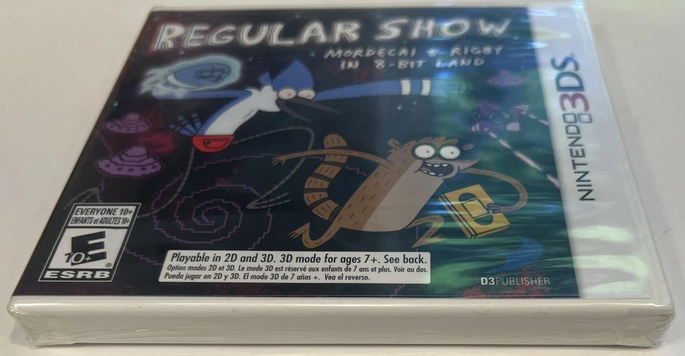 REGULAR SHOW MORDECAI & RIGBY IN 8 BIT LAND ~ NEW SEALED 2013 Nintendo 3DS - Image 3 of 4