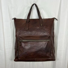I Medici Firenze Brown Cognac Two Way Bag Unisex