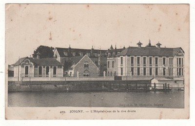 CPA 89 - JOIGNY: DAS KRANKENHAUS VOM RECHTEN UFER (YONNE) GESCHRIEBEN