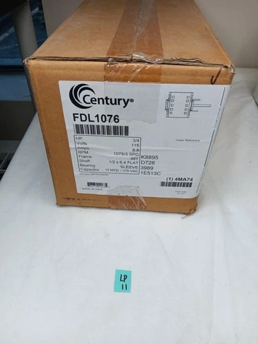 Century FDL1076  , 1075 RPM, 3/4HP,1PH, 115V,HVAC Direct Drive Blower Motor
