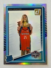 Kiki Iriafen RC 2025 WNBA Donruss Holo Refractor Mystics