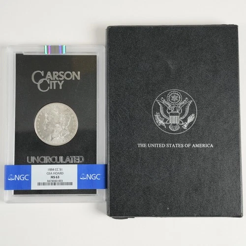 1884-CC GSA Morgan Dollar $1 MS63 NGC w/ Box no COA