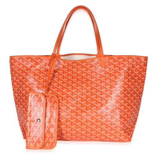 Goyard Orange Goyardine Canvas Saint Louis GM