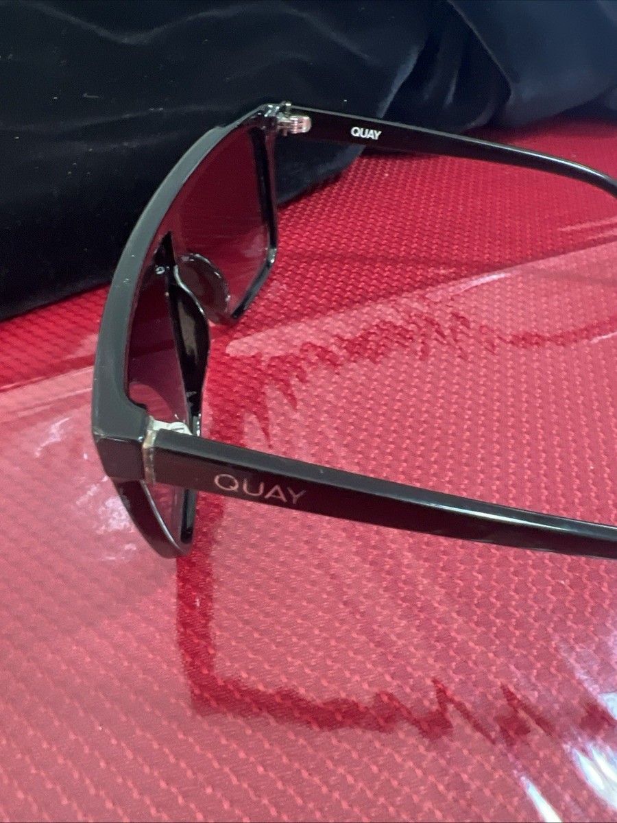 Quay NIGHTFALL 1212 Shield Sunglasses Black Frame Purple Lens SUNGLASSES QUAY NIGHTFALL 1212 BLACK | eBay main image 3