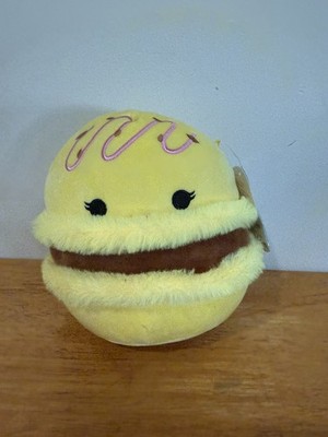 Squishmallow 7,5 Zoll Visconti die Zitrone & Schokolade Macaron Plüschtier Stofftier Brandneu mit Etikett