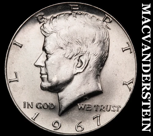 1967 Kennedy Half Dollar- Silver- Scarce High Grade Luster No Reserve #J3775