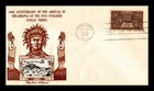 DR JIM STAMPS US COVER INDIAN CENTENNIAL FDC SCOTT 972 CROSBY PHOTO CACHET