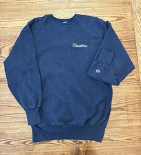 Vintage 90s Champion Reverse Weave Men s 2XL Navy Logo Crewneck Sweatshirt