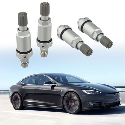 Perfect Replacement Aluminum Valve Stem Service Kit for Tesla For Tires (4pc) - Picture 10 of 17