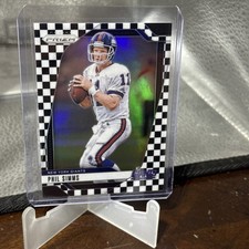 2024 Panini Prizm - Phil Simms #218 Black & White Checker Prizm