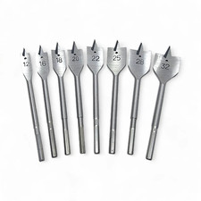 FLAT WOOD DRILL BITS HIGH QUALITY SPADE HOLESAW MACHINE BIT WALLETED (6-38mm)