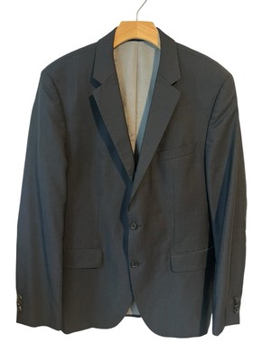 HUGO by Hugo Boss Suit Jacket Size 40R Gray The Grand/Central Wool Silk Blazer